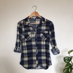 Blue Plaid Button Down